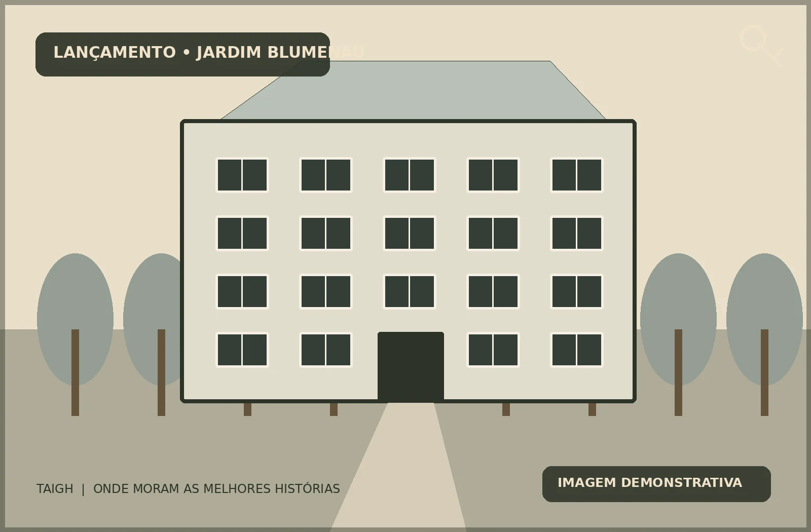 Imagem demonstrativa 1 - Residencial Aurora no Jardim Blumenau